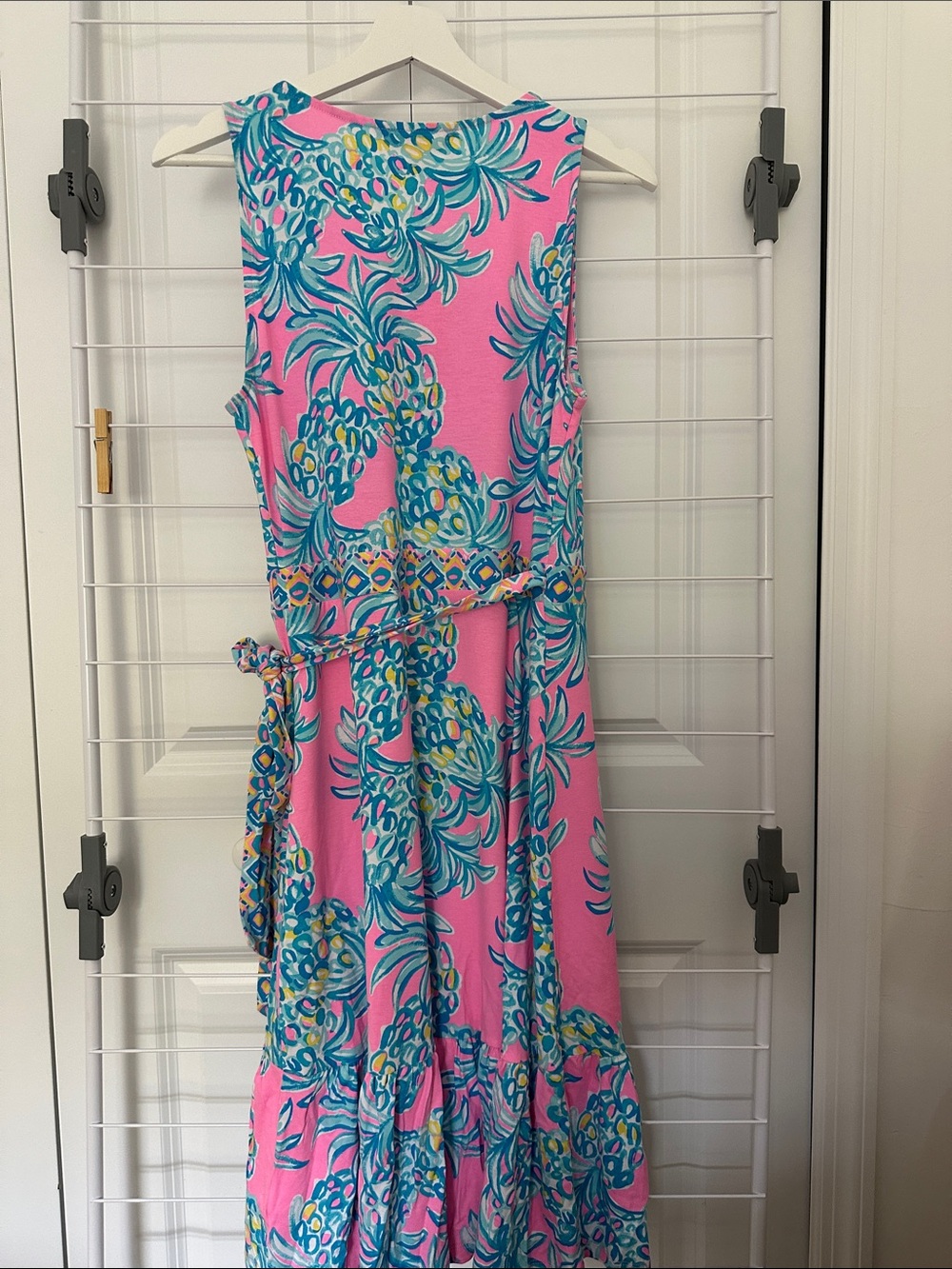 Lilly Pulitzer Sleeveless Misha Wrap Dress in Pelican Pink Size M. NWT - Picture 4 of 9